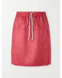Rick Owens - Moncler Straight-leg Shell Drawstring Shorts - Lyst