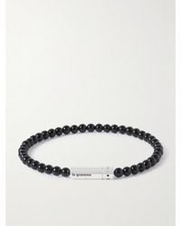 Le Gramme - 11G Sterling And Onyx Beaded Bracelet - Lyst