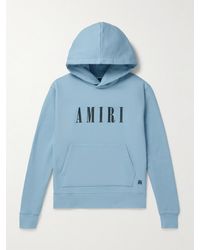 Amiri - Logo-print Cotton-jersey Hoodie - Lyst