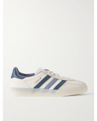 adidas Originals - Gazelle Indoor Leather And Suede Sneakers - Lyst