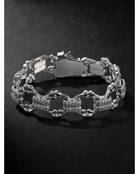Alex Moss New York - Crushed Bones 14-Karat Diamond Chain Bracelet - Lyst