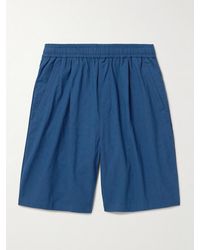Folk - Assembly Wide-Leg Cotton-Blend Shorts - Lyst