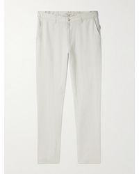 Onia - Straight-leg Linen Trousers - Lyst