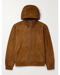 Polo Ralph Lauren - Reversible Suede And Taffeta Hooded Jacket - Lyst