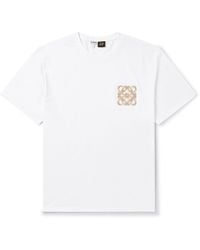 Loewe - Paula's Ibiza Logo-appliquéd Cotton-jersey T-shirt - Lyst