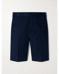 Dries Van Noten - Straight-Leg Cotton And Wool-Blend Shorts - Lyst