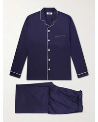 Tekla - Chelsea Cotton-Satin Pyjama Set - Lyst