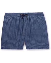Agnona - Straight-leg Mid-length Printed Swim Shorts - Lyst