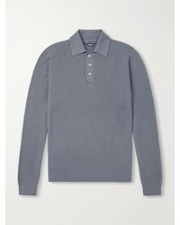Begg x Co - Adrien Cashmere And Silk -Blend Polo Sweater - Lyst
