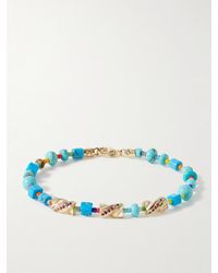 Luis Morais - Drill Bit 14-Karat Multi-Stone Beaded Bracelet - Lyst