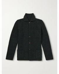 Anderson & Sheppard - Merino Wool And Cashmere-Blend Cardigan - Lyst