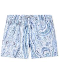 Etro - Roma Straight-Leg Mid-Length Paisley-Print Swim Shorts - Lyst