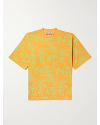 Marni - No Vacancy Inn Cotton-blend Terry-jacquard T-shirt - Lyst