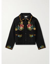 Bode - Aquitaine Beaded Wool Jacket - Lyst