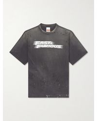 SAINT Mxxxxxx - Fast & Furious Paint-Splattered Printed Cotton-Jersey T-Shirt - Lyst