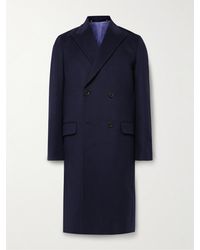 Paul Smith - Double-breasted Wool And Cashmere-blend Coat - Lyst