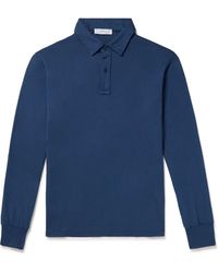 Save Khaki - Garment-dyed Supima Cotton-jersey Polo Shirt - Lyst