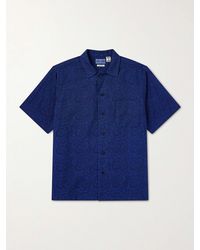 Blue Blue Japan - Camp-Collar Cotton-Jacquard Shirt - Lyst