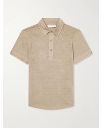 Orlebar Brown - Sebastian Linen-Jersey Polo Shirt - Lyst