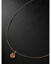 42 Suns - Medium 14-Karat Laboratory-Grown Sapphire Pendant Necklace - Lyst