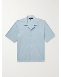 Rag & Bone - Avery Camp-collar Cotton-seersucker Shirt - Lyst