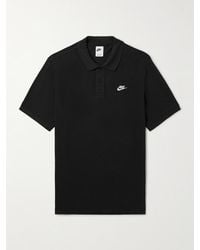 Nike - Polo in cotone piqué con logo ricamato Club - Lyst