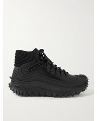 Moncler - Traingrip Gtx Outdoor Leather High-top Sneakers - Lyst