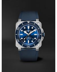 Bell & Ross - BR-03 Diver Automatic 42mm Stainless Steel and Rubber Watch - Lyst