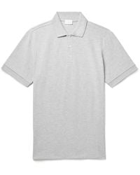 Handvaerk Pima Cotton-piqué Polo Shirt - Gray