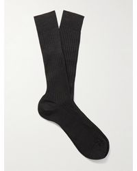 MR P. - Ribbed Merino Wool-Blend Socks - Lyst