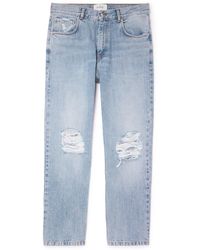 Second Layer - Flaco Straight-leg Distressed Jeans - Lyst