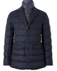 Herno - Quilted Silk And Cashmere-blend Down Jacket With Detachable Liner - Lyst