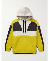 Isabel Marant - Wasil Colour-block Logo-embroidered Cotton-blend Jersey Hoodie - Lyst
