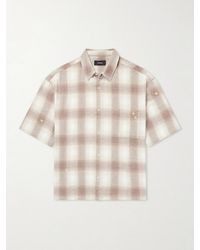 NAHMIAS - Checked Cotton-Flannel Shirt - Lyst