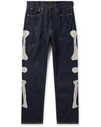 Kapital - Slim-fit Crochet-trimmed Jeans - Lyst