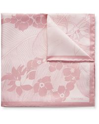 Tom Ford - Floral-print Silk-twill Pocket Square - Lyst