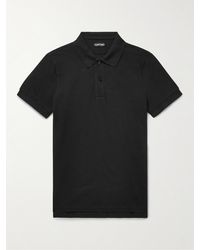 Tom Ford - Garment-dyed Cotton-piqué Polo Shirt - Lyst
