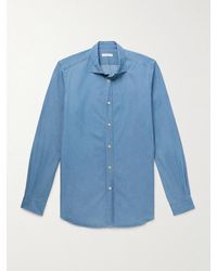 Boglioli - Slim-fit Cotton-chambray Shirt - Lyst