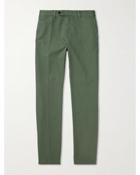 Massimo Alba - Winch2 Slim-fit Cotton-blend Twill Trousers - Lyst