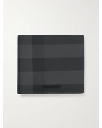 Burberry - Checkered Bi-fold Wallet - Lyst