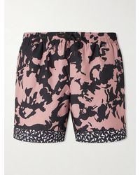 Dries Van Noten - Straight-Leg Mid-Length Printed Swim Shorts - Lyst