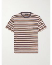 Beams Plus - Striped Cotton-jersey T-shirt - Lyst