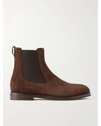 Manolo Blahnik - Sempione Manny Suede Chelsea Boots - Lyst