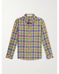 God's True Cashmere - Checked Linen Shirt - Lyst