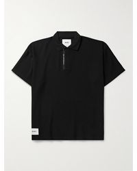WTAPS - Oversized Logo-appliquéd Knitted Polo Shirt - Lyst