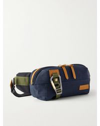 master-piece - Link Leather-Trimmed Nylon-Twill Belt Bag - Lyst