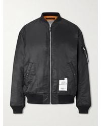 Neighborhood - Ma-1 Appliquéd Padded Twill Bomber Jacket - Lyst