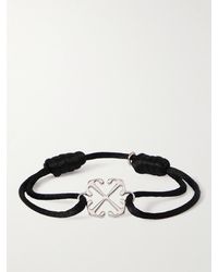 Off-White c/o Virgil Abloh - Arrow Silver-tone And Cord Bracelet - Lyst