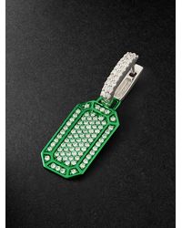 Eera - Diamond And Enamel Single Earring - Lyst