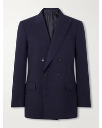 Tom Ford - Atticus Double-breasted Wool And Mohair-blend Blazer - Lyst
